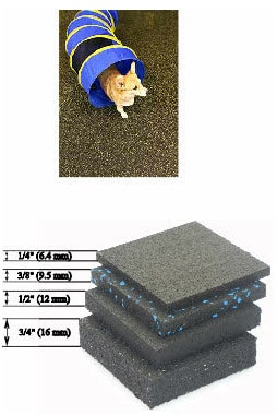 Dog Agility Mats Interlocking Tiles 3/4 Inch x 1x1 Meter